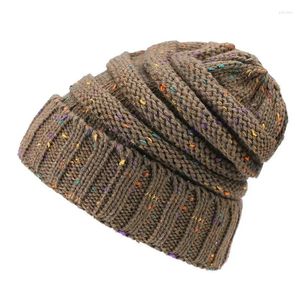 Berretti Autunno Inverno Berretti Cappelli lavorati a maglia per le donne Solido Caldo Cappello HIP HOP Uomo Berretti Gorras Para Hombres