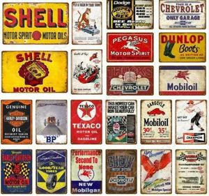 Vintage Metal Tin Signs for Wall Decor London Paris City Sights Iron Paints 2030cm Metal Signs Tin Plate Pub Bar Garage Home D6717902