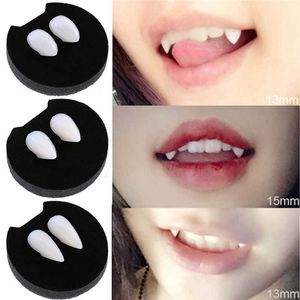 Halloween Supplies 2 Cosplay Zombie Vampire Teeth Dentures Halloween Party Props Fangs For Kids Adult Decoration Toys Werewolf Fake Teeth Gift Box