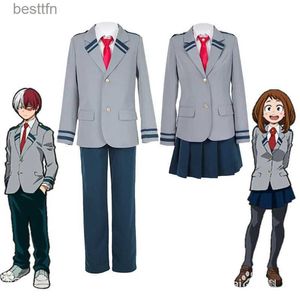 Anime Costumes My Hero Academia Cosplay Come Uniform Midoriya Izuku Bakugou Katsuki Ochaco Uraraka School Uniform Set Anime Comel231101