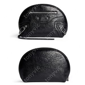 Leather Makeup Bag Womens Designer Cosmetic Bag LE CAGOLE Mens Luxury Toiletry Wash Bag Rivet Designer Make Up Pouch