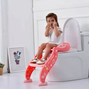 Seat Covers Idea Design Portable Ladder Toalettträningstol Plastloalettstol för barn Baby Wholesale 231101