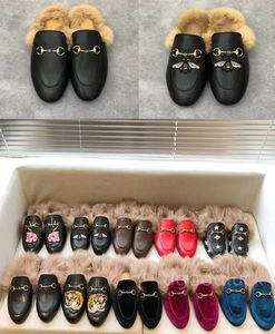 Designer-Gucciity-Schuhe für Damen, flauschige Hausschuhe, Mule-Schuhe, klassische Slipper, Woll-Slipper, Muller-Slipper mit Schnalle, modische, lässige Damen-Pelzwohnungen, Hausschuhe mit warmen Füßen