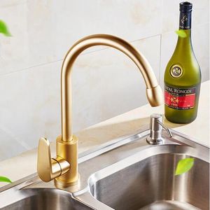 Kitchen Faucets Vidric Faucet Quality Space Aluminum A And Polished Rose Golden Basin Sink Cold Water Tap