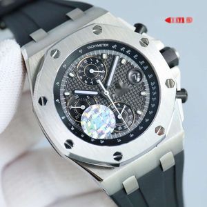 10A AP WAVATE Watch Offshore Royal Oak Chronograph Watches with Box 2xle Orologio Automatic Mechanical Supercolen Cal.3126 Rubber Strap Uhr Montre Luxe