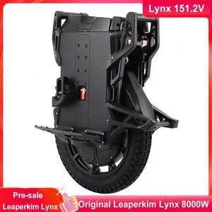 Newest LeaperKim Veteran Lynx 151.2V 2700Wh 50E Battery Peak Power 8000W Motor 125Km/h Adjustable Suspension Range 90mm Unicycle