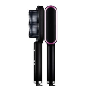 Hair Straighteners Mini Hair Straightener Brush Comb Customized Hair Styling Tools Hair Brush Straightener Comb 231101