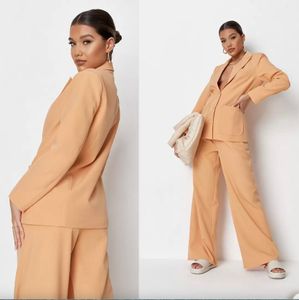 Костюма мода Женщины Slim подходят для двух штук Blazer костюм Ladies Prom Prom Part Wedding Wear Outfit Jacket Pants