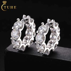 Ucuz Fiyat Pazarlama Yüksek Kalite 925 STERLING Gümüş VVS Moissanite Diamond Saplama Gra Sertifikası