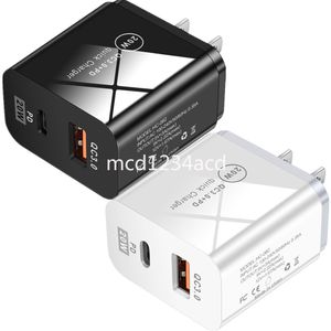 20W 18W 25W Schnelle Schnellladegeräte Typ C PD Wandladegerät Dual Ports USB-C Netzteil für Ipad Air IPhone x Xr 11 12 13 Samsung Tablet PC MP3 M1