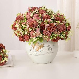 Decorative Flowers Fake Bouquet Beautiful Full Of Vitality Home Garden Imitation Flower Wedding Decor Supplies