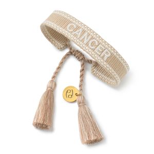2023 Woven Friendship Preppy Bracelets Constellation Braided Wrap Bracelets Adjustable Knitted Word Bracelets for Women Girls Gift