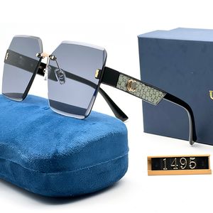 Luxus-Designer-Sonnenbrille Männer Frauen Sonnenbrille Brille klassische Marke Luxus-Sonnenbrille Mode UV400 Goggle mit Box randloser Retro-Rahmen Reise Factory Store Box