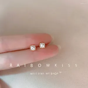 Ohrstecker Avenneth Mode Koreanische Perle Für Frauen Mädchen Kleine Strassbesatz Einfache Geometrie Piercing Schmuck Großhandel