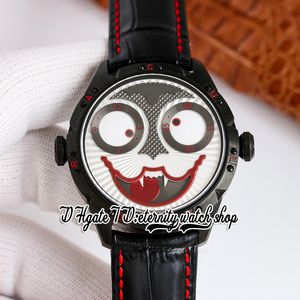 TWF V4S Japan NH35A Automatyczna męska zegarek Konstantin Chaykin księżyc faza Halloween wampirowe kły tarcza dlc czarna stalowa skrzynia skórzana opaska super edycja wieczność zegarki