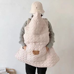 Sovsäckar vintervagn filt vagn vindtät fleece varma förtjockade barn remmar mjuka quiltade födda wrap accessoarer 231031