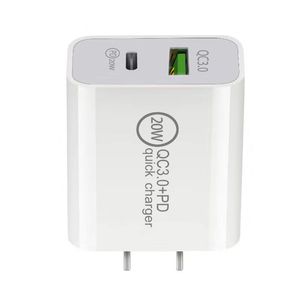 Universal 2.4a USB C Chargers Двойные порты типа C PD EU EU US Wall Charger Power Adapters для iPhone 14 плюс XS Max 12 13 15 Pro Samsung планшет PC Android Phone