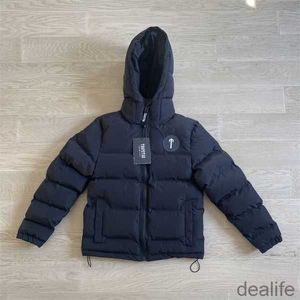 Giacca invernale da uomo Trapstar Aw20 Irongate trapuntata con cappuccio trapuntata da donna calda vintage corta di alta qualità con scritta ricamata Jhk6