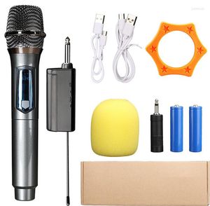 Mikrofoner Micfuns W5 UHF trådlös handhållen hyperkardioid Dynamisk Bluetooth-mikrofon med mottagare för KTV-föreläsningssteg Hi-Fi-konferens