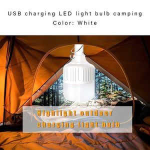 Camping Lantern 60W/130W Portable Tent Lamp Battery Lantern BBQ Camping Light Outdoor Bulb USB LED Emergency Lights for Patio Porch Garden W0331
