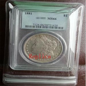 pezzi interi monete da un morgan 1881 1881-CC MS62 MS65 MS66 1884-CC MS65 1884-S MS61250F