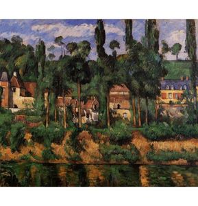 Moderne Kunst Chateau du Medan Paul Cezanne Ölgemälde Reproduktion Hochwertige handgemalte Wohndekoration7209378