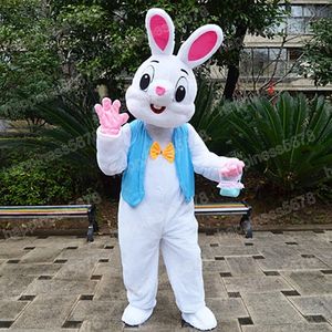 Desempenho Páscoa Coelho Mascote Trajes Celebração de Feriado Personagem de Desenho Animado Roupa Terno Carnaval Adultos Tamanho Halloween Natal Fantasia Vestido de Festa