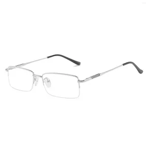 Sunglasses Men's Myopia Computer Glasses Anti Radiation Ray Half-Rim 0-600 Optical