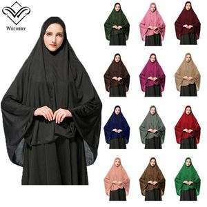 Hijab islâmico curto abayas para mulheres muçulmano turco roupas islâmicas com capa de cabeça lenço feminino solto robe top quality247e