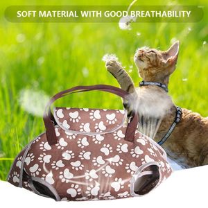 Capa para assento de carro para cachorro, bolsa de viagem confortável para transportar animais de estimação, mochila respirável, portátil, design de afloramento para cães pequenos