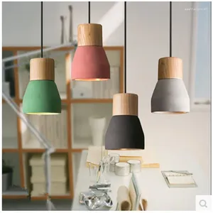 Pendant Lamps Creative Pastoral Restaurant Cement Chandelier Bar Balcony Lamp Home Decoration Stair Corridor Hair Salon Cafe Lighting