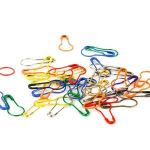 Colorful 100pcs lot Knitting Crochet Locking Stitch Marker Hangtag Safety Pins DIY Sewing tools Needle Clip Crafts Accessory DH857210Y