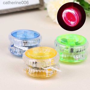 Yoyo novo led piscando yoyo clássico crianças brinquedos mágico yoyo rotação plástico yoyo rolamento com corda giratória brinquedos para crianças l231102