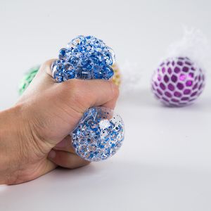 New and Unique Toy Decompression Ball Release Ball Mesh Fabric Sequins Gold Powder Grape Ball Decompression Pinch Le Release Ball