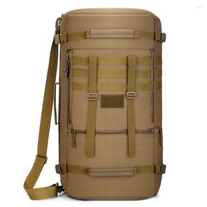 Рюкзак повседневный тактический, 55 л, многофункциональный мужской рюкзак большой емкости, водонепроницаемая оксфордская сумка на плечо, дорожный рюкзак