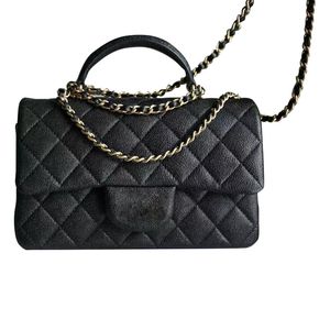 Wysokiej jakości mini klasyczny torebka klapy z designerską torbą luksusową torbę na ramię krzyżową oryginalny skórzany styl retro torebka mody