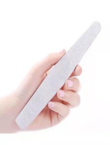 50pcslot Professional Nail File 100180 Emery Board Rhombus Gray Sandpaper för nagelkonst Whole1427868