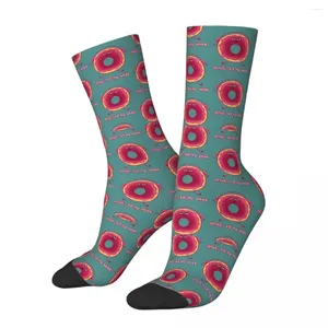 Erkek Çoraplar Vintage Vibes My Vibes Çılgın Sıkıştırma Unisex Donut Tatlı Harajuku Desen Baskılı Komik Yenilik Mutlu Mürettebat Çorap