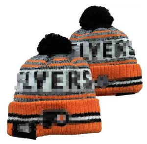 Flyers Beanies Bobble Hats Baseball Ball Caps 2023-24 Fashion Designer Bucket Hat Chunky Knit Faux Pom Beanie Christmas Sport Knit Hat