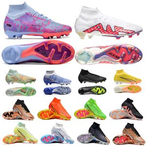 Soccer Shoes Cleats Zooms Mercurial Superfly IX 9 Elite Blueprint FG Cristiano Ronaldo Luminous Bonded Barely Green Mbappe Pack Cleat LIMITED EDITION FOOTBALL Boot