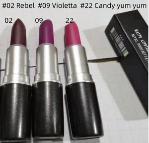 Rossetto opaco M Trucco Lustre Rossetti retrò Frost Sexy 3g con nome inglese hanno scatola nera