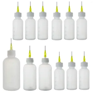 Lagringsflaskor 50 PC: s konstflaska 30 ml 50 ml 100 ml nålspetslim Squeeze Liquid Flux Dispenser Applicator Plast Dispensing Container