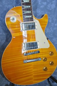 Sıcak satar kaliteli elektro gitar nadir sat! Vintage 1992 Classic Plus 1960 Reissue ~ Killer Amber Top!- Müzik Aletleri #002456