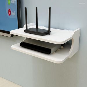 Hooks 2023 Haushalts-Router-Aufbewahrungsregal TV-Set-Top-Box-Wandbehang ohne Stanzen von drahtlosem WLAN-Platzierungsgestell