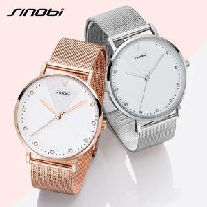 Relógios femininos sinobi relógio feminino moda feminina diamante relógios de pulso pulseira de ouro topo marca de luxo menina cristal relógio de quartzo senhoras relógio 231102