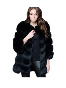 Kvinnors päls faux zadorin lyx skarv lång kappa kvinnor tjock varm vinter mode fluffig jacka rockar för ytterkläder 231102