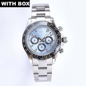 3A Designer watch Premium Mens Self Winding 41MM Watch Case Black Ceramic Bezel White Disc Bracelet Foldover Clasp Water Resistant Super Luminous Sapphire Watches