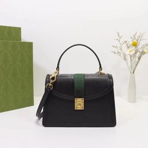 Designer handväska messenger väskor high-end lyxväska tote kvinna klaff mode handväskor crossbody klassisk mönster läder vintage handväska gb162