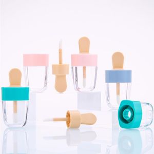 8ml diy空のリップグロスボトルコンテナメイクアップツール化粧品アイスクリームクリアリップスバームチューブvfqdu