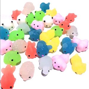 Kawaii Stretchy Dinosaur Toys Squishiest Mochi Squishy Animals Toys Stretch Squeeze Twist Stress Relief Toy para crianças meninos meninas lembrancinhas de festa presentes de aniversário 100 peças